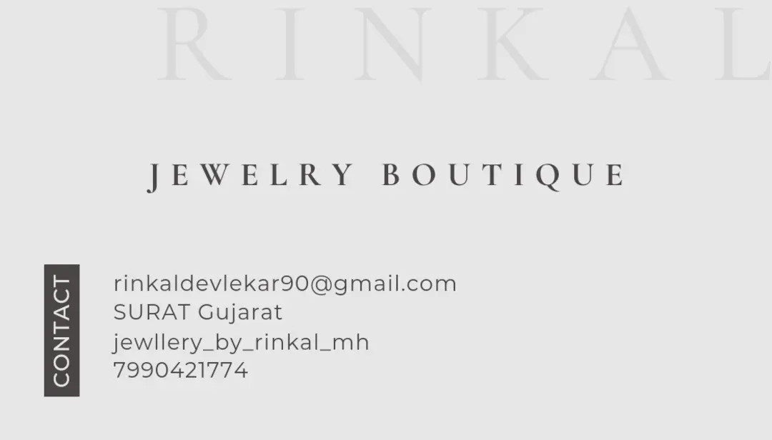 Visiting card store images of Rinkal jewel's 