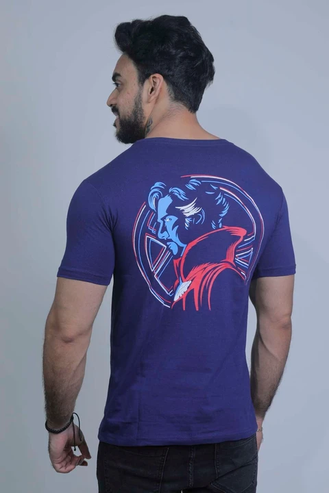 Fableat back print t-shirt Navy uploaded by PKM EXPORTS PVT LTD on 8/17/2023