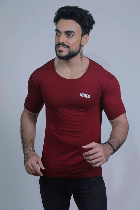 Fableat back print t-shirt Maroon uploaded by PKM EXPORTS PVT LTD on 8/17/2023