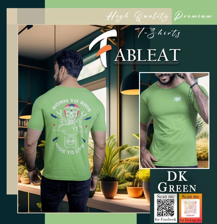 Fableat back print t-shirt Dark Green uploaded by business on 8/17/2023