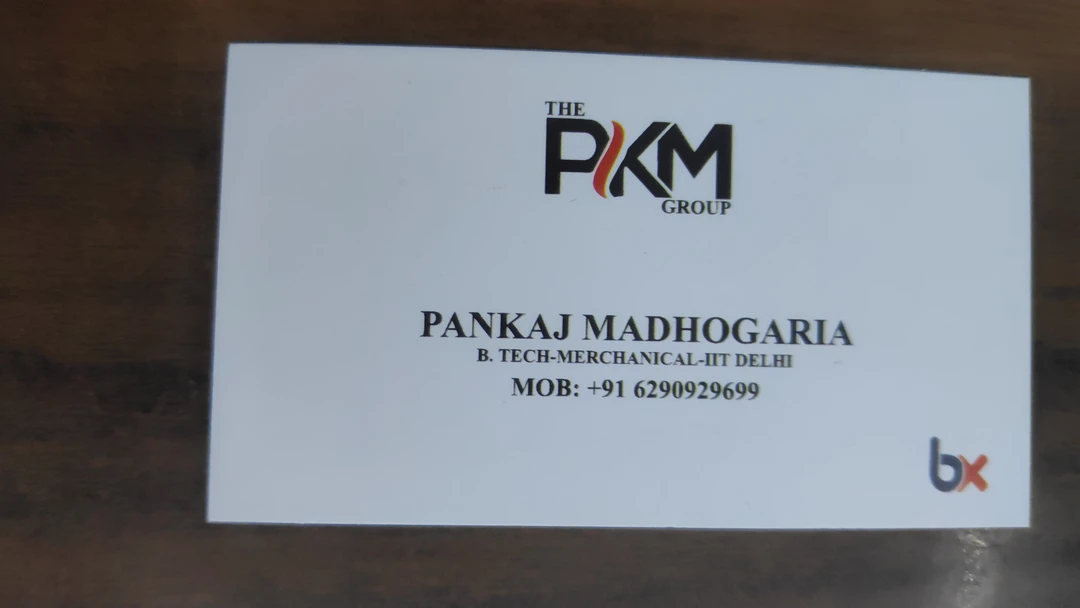 Visiting card store images of PKM EXPORTS PVT LTD