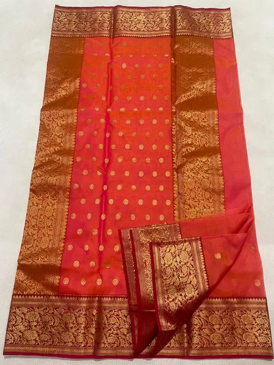 chanderi nakshi border katan silk saree uploaded by business on 8/17/2023