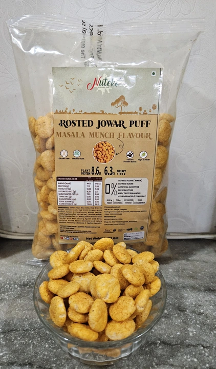 Rosted jowar puff 100gm ( masala munch)  uploaded by business on 8/17/2023