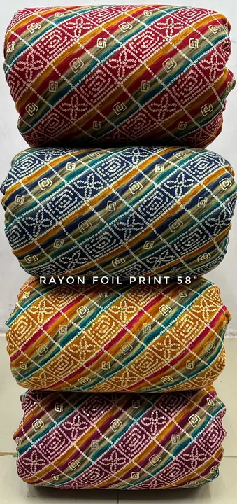 RAYON PRINT FOIL 58  uploaded by Agrahari brother's Tex co on 8/17/2023