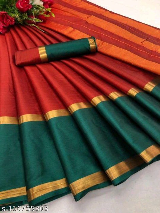 Cotton saree uploaded by business on 8/17/2023