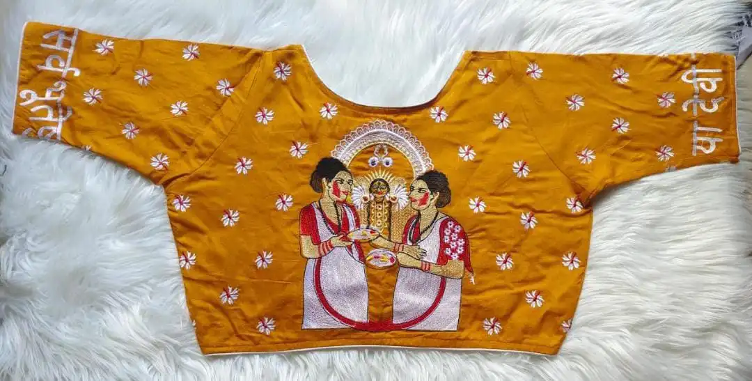 Bijoya Durga  Pure cotton uploaded by business on 8/17/2023