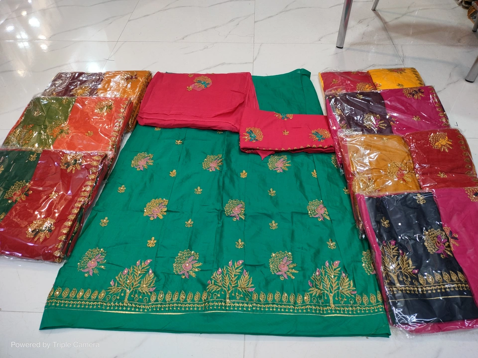 Embrodry work rajpooti dress uploaded by Shri gouri rajpooti center on 8/17/2023