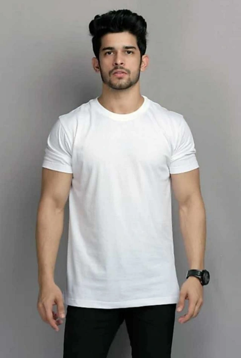White Lycra Solid tshirt for men  uploaded by Aryson India on 8/17/2023