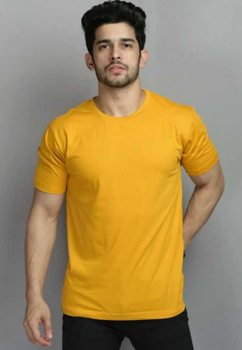 Yellow Lycra Solid tshirt for men  uploaded by Aryson India on 8/17/2023