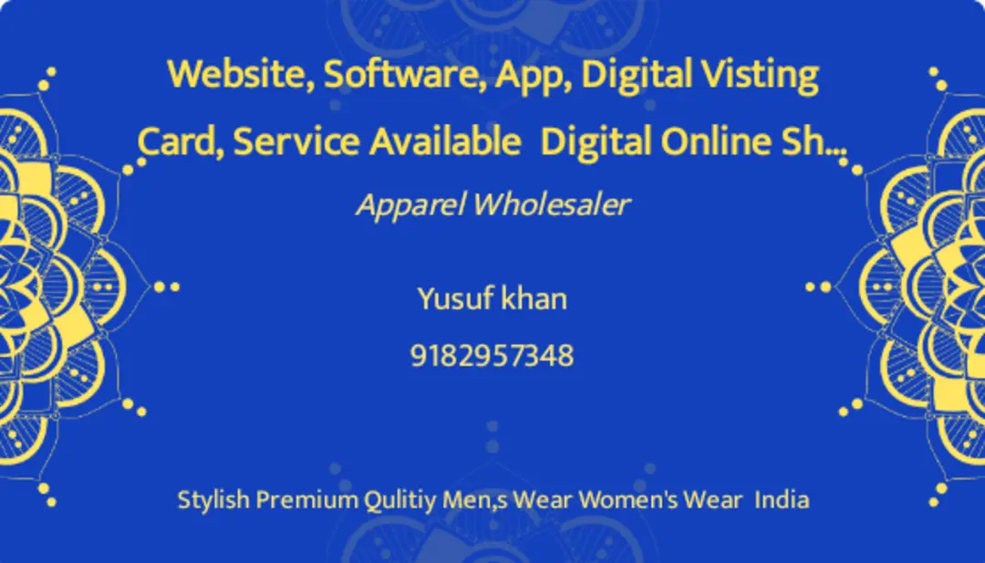 Visiting card store images of Online Indian Shop  🛍️🛒