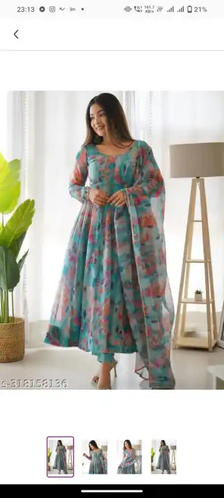 Gown  uploaded by Taha fashion from surat on 8/18/2023