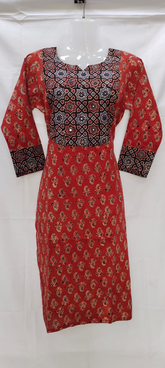 Post image Hey! Checkout my new product called
Ajrakh Mirror work Kurti.