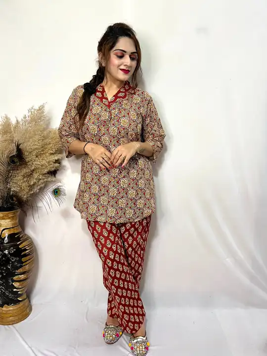 Cotton Ajrakh Coord Set uploaded by Veeha Boutique on 8/18/2023