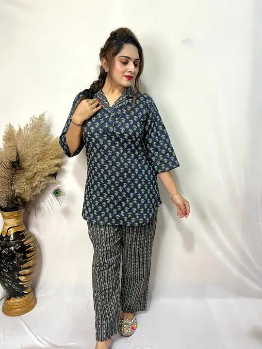 Cotton Ajrakh Coord Set uploaded by Veeha Boutique on 8/18/2023