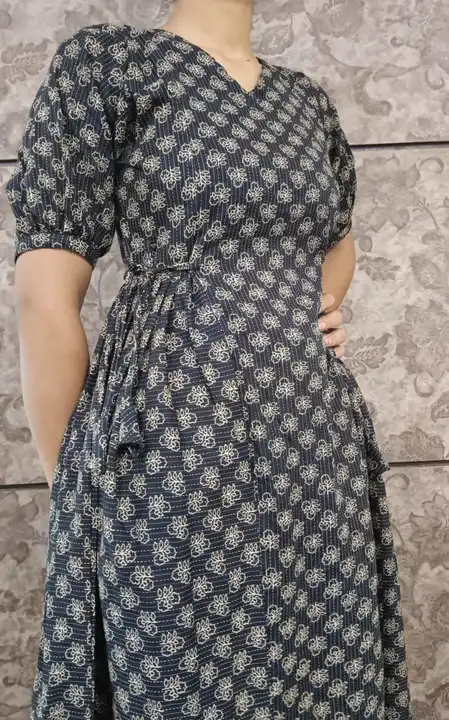 Ajrakh Frock Style Kurti uploaded by Veeha Boutique on 8/18/2023