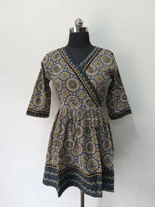 Ajrakh Angrakha Style Top uploaded by Veeha Boutique on 8/18/2023
