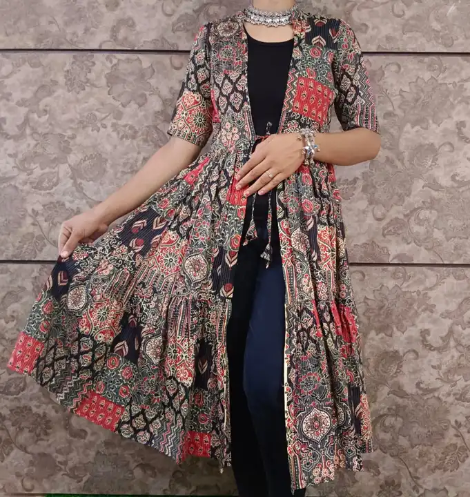 Ajrakh Long Shrug uploaded by Veeha Boutique on 8/18/2023