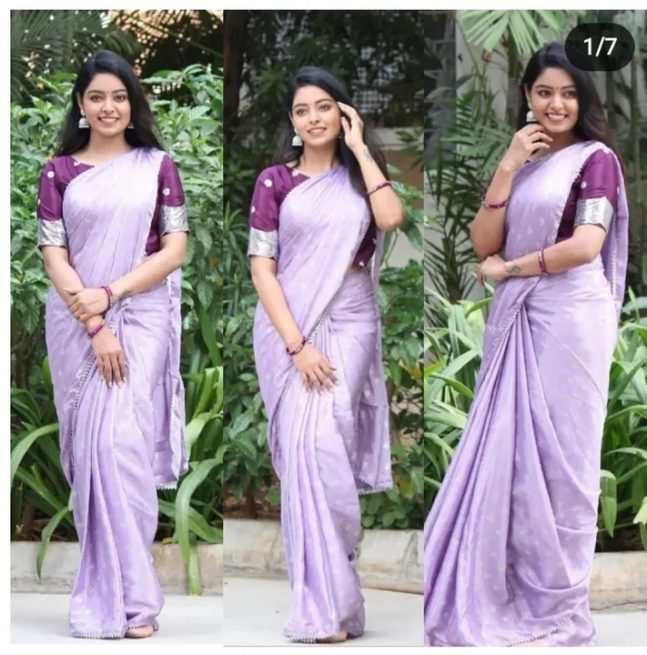 Chinnon saree uploaded by Suyukti fab on 8/18/2023