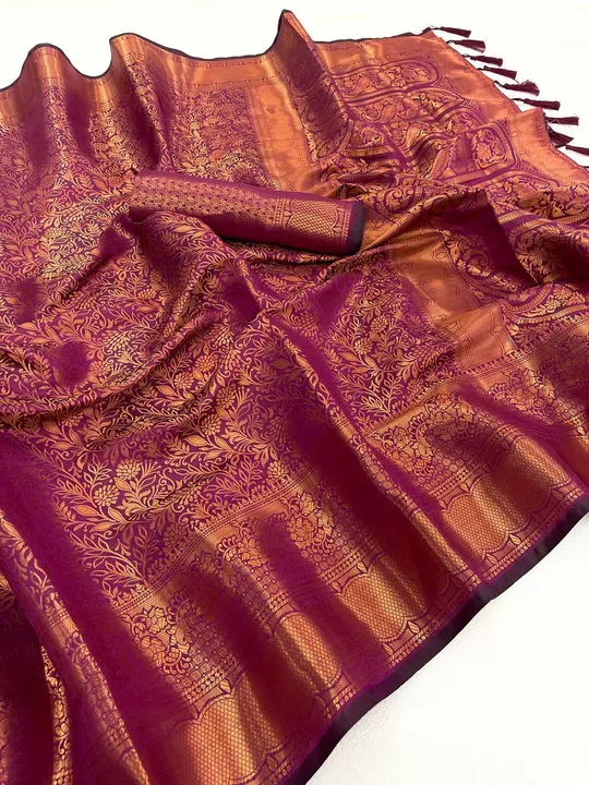 Kanchipuram silk uploaded by Suyukti fab on 8/18/2023