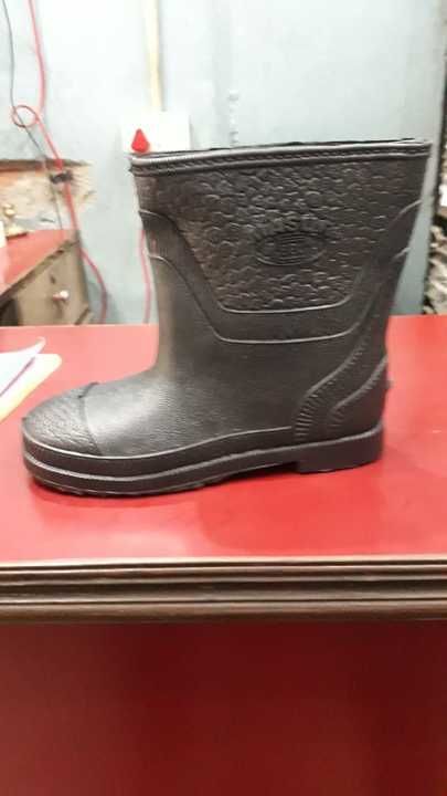 Gents black tight toe gumboot uploaded by Padangan shoe center on 3/19/2021