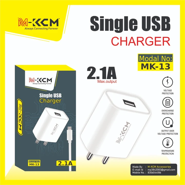 2.1 amp single usb charger uploaded by M-KCM accessories on 8/18/2023