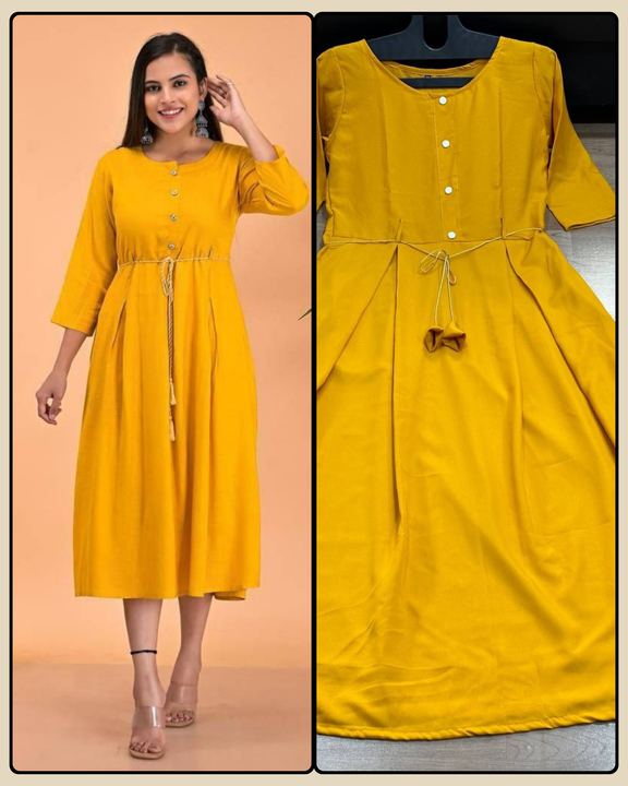 SOFT FLAIR CREP KURTI uploaded by business on 8/18/2023