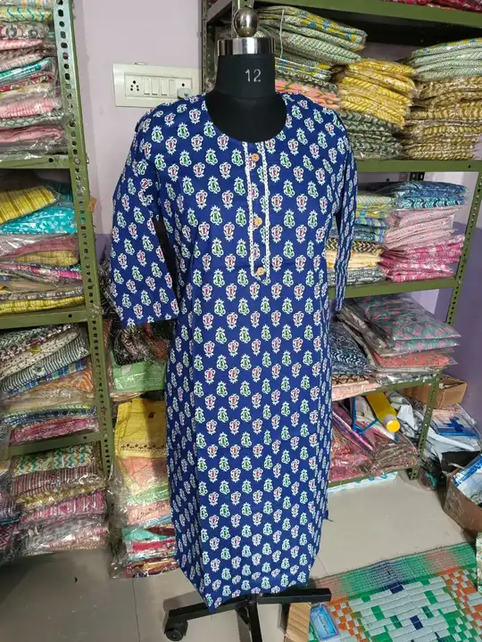 Cotton 60-60 straight kurti uploaded by business on 8/18/2023