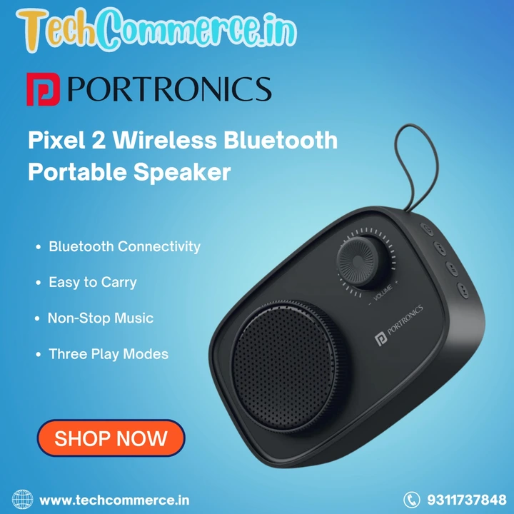 Post image Portronics Pixel 2 Wireless Bluetooth Portable Speaker with Micro SD, 3.5mm Aux, 3W Output, Retro Volume Knob
Buy Now


Special Offer Only Rs.684/-





click to Buy
https://bit.ly/3E6CBpW

#techcommerce #portronics #pixel2 #bluetoth #sound #music #audio #portablespeaker #wireless #speaker #specialoffer #technology #power #fashion #style #speakermini #song #brand #trending #grabitfast #gift #onlineshopping #tech