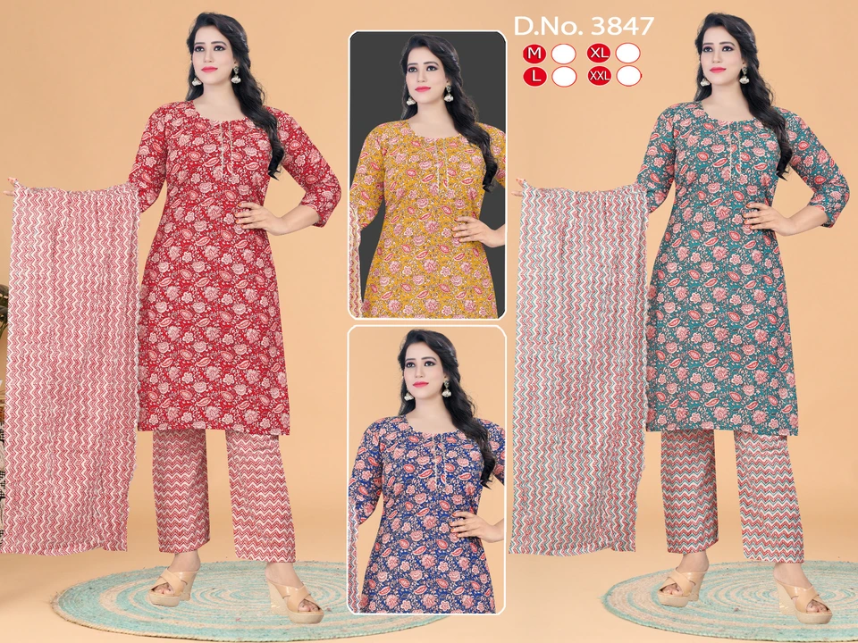 Rayon readymade suit n 
Half dupatta
M to xxl
 uploaded by business on 8/18/2023