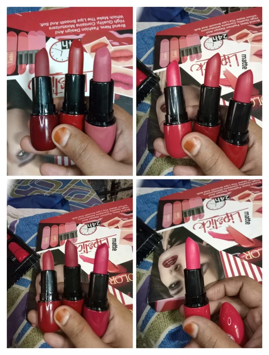 Buy any 3 lipstick 250rs only . uploaded by business on 8/18/2023