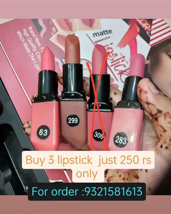 Buy 3 nude lipstick just 250rs only uploaded by business on 8/18/2023