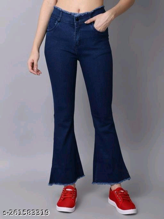 Women bell bottom Jeans uploaded by LITTLEMAMA  on 8/19/2023