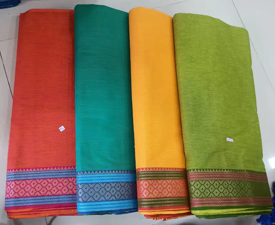 South Indian Mangalgiri fancy border fabric  uploaded by SHV Sh handloom on 8/19/2023