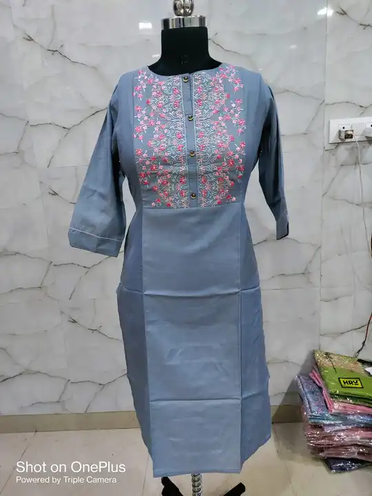 Embroidery cotton kurti  uploaded by business on 8/19/2023