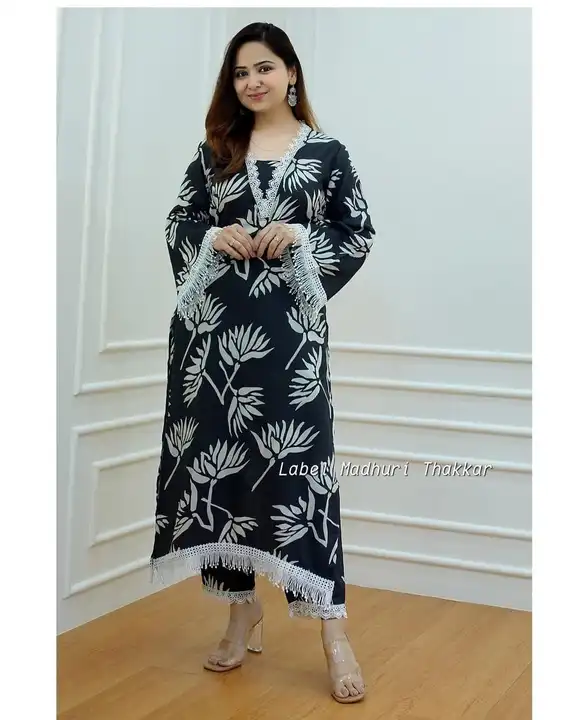 Kurti with pant  uploaded by Namokar collection on 8/19/2023