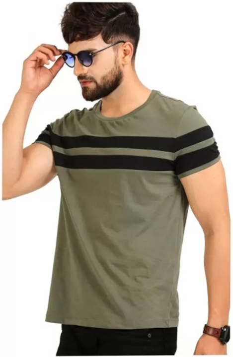 Cotton Round neck Stripped T shirts  uploaded by Smilecare Enterprises on 8/19/2023