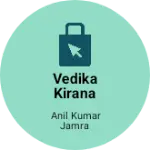 Business logo of Vedika kirana store