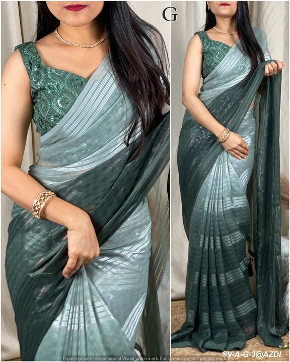 Georgette saree  uploaded by business on 8/19/2023