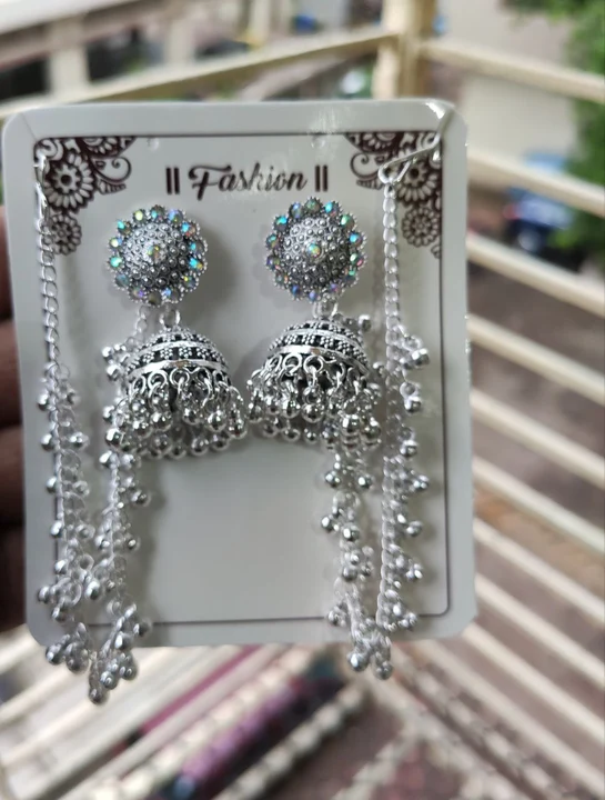 Bahubali Earrings With Kanchain uploaded by Sudha Creations  on 8/19/2023
