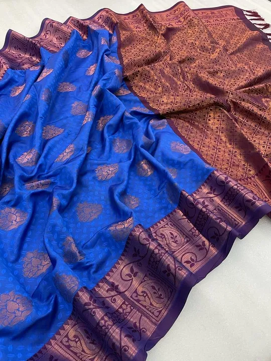 Kanjivaram silk saree uploaded by Suyukti Creation on 8/19/2023