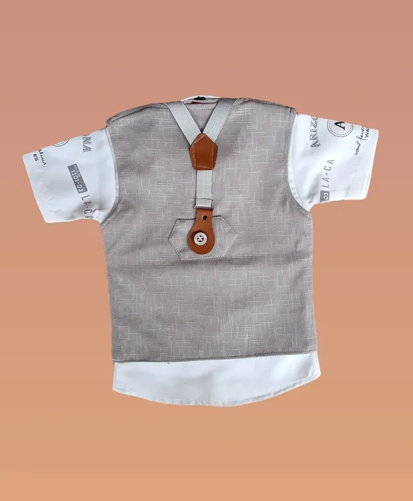 QUTIE NINJA BABY BOYS DRESS (BABAST-GRY-LINES) uploaded by VDetail on 8/19/2023