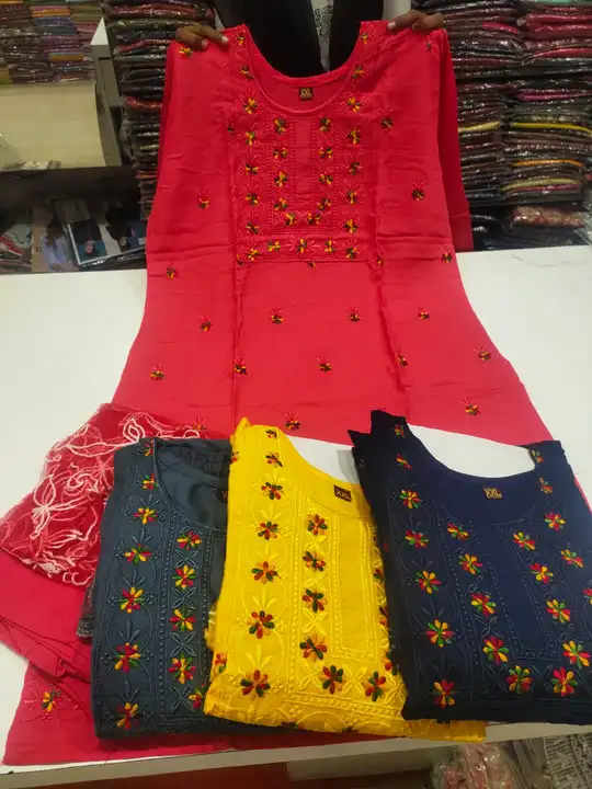 Top bottom with dupatta set  uploaded by A S fashions on 8/19/2023