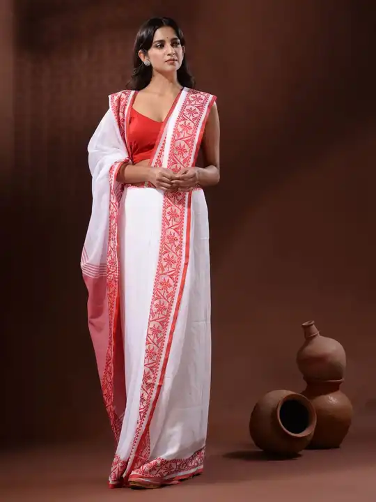 *💃🥳Durga puja Special*

*Khadi by cotton  KashFul saree
 uploaded by business on 8/19/2023