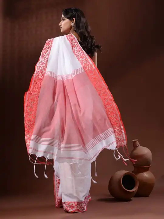 *💃🥳Durga puja Special*

*Khadi by cotton  KashFul saree
 uploaded by Maa saree textile on 8/19/2023