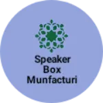 Business logo of Speaker box munfacturing