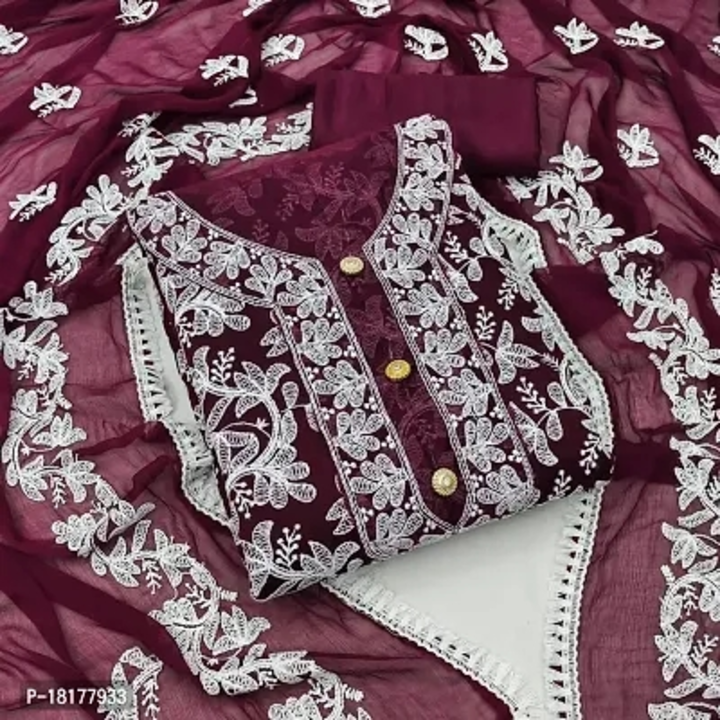 Fancy chandri cotton suit uploaded by business on 8/19/2023