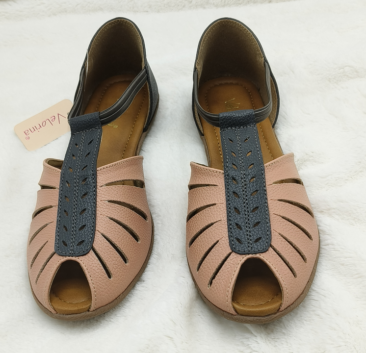 Velorina women lather synthetic flat sandals  uploaded by Zara Enterprises on 8/19/2023