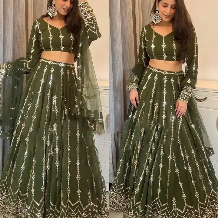 Trending fox georgette lehenga  uploaded by business on 8/19/2023