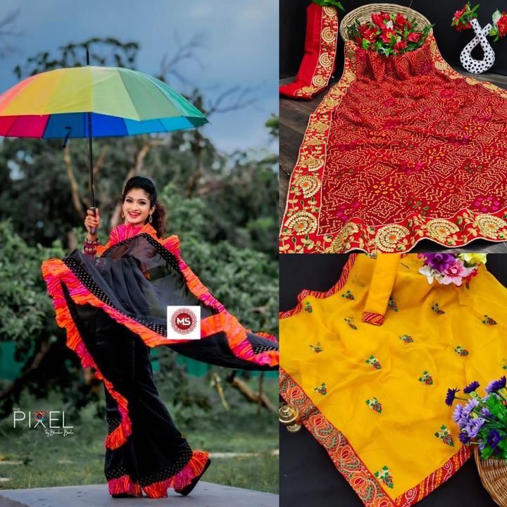 BRAND STOCK CLEARANCE SALE*

*Triple Combo offer*

Only 1550 for 3 saree price 

*No choosing book uploaded by Jia collection  on 3/19/2021