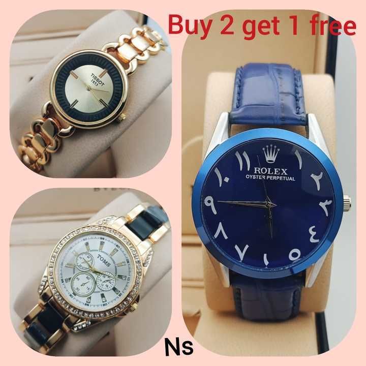 All Ladies Watch Combo 1 Watch Men's Leather Belt  uploaded by Rakesh Textiles on 3/19/2021